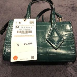 Zara reptile skin crossbody purse